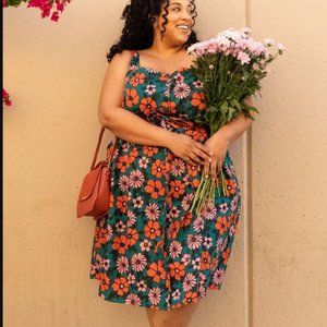 ModCloth x Princess Highway Floral Sundress, Sz. US 4/AU 8